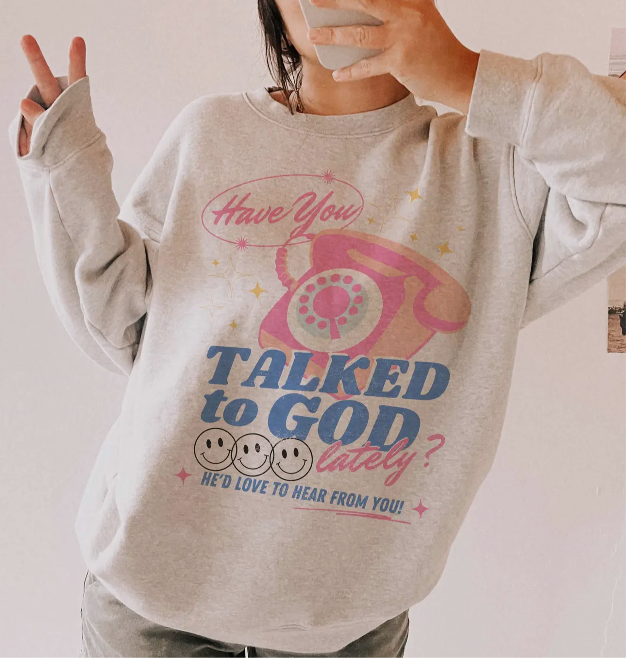 Talked To God Oversized Sweatshirt