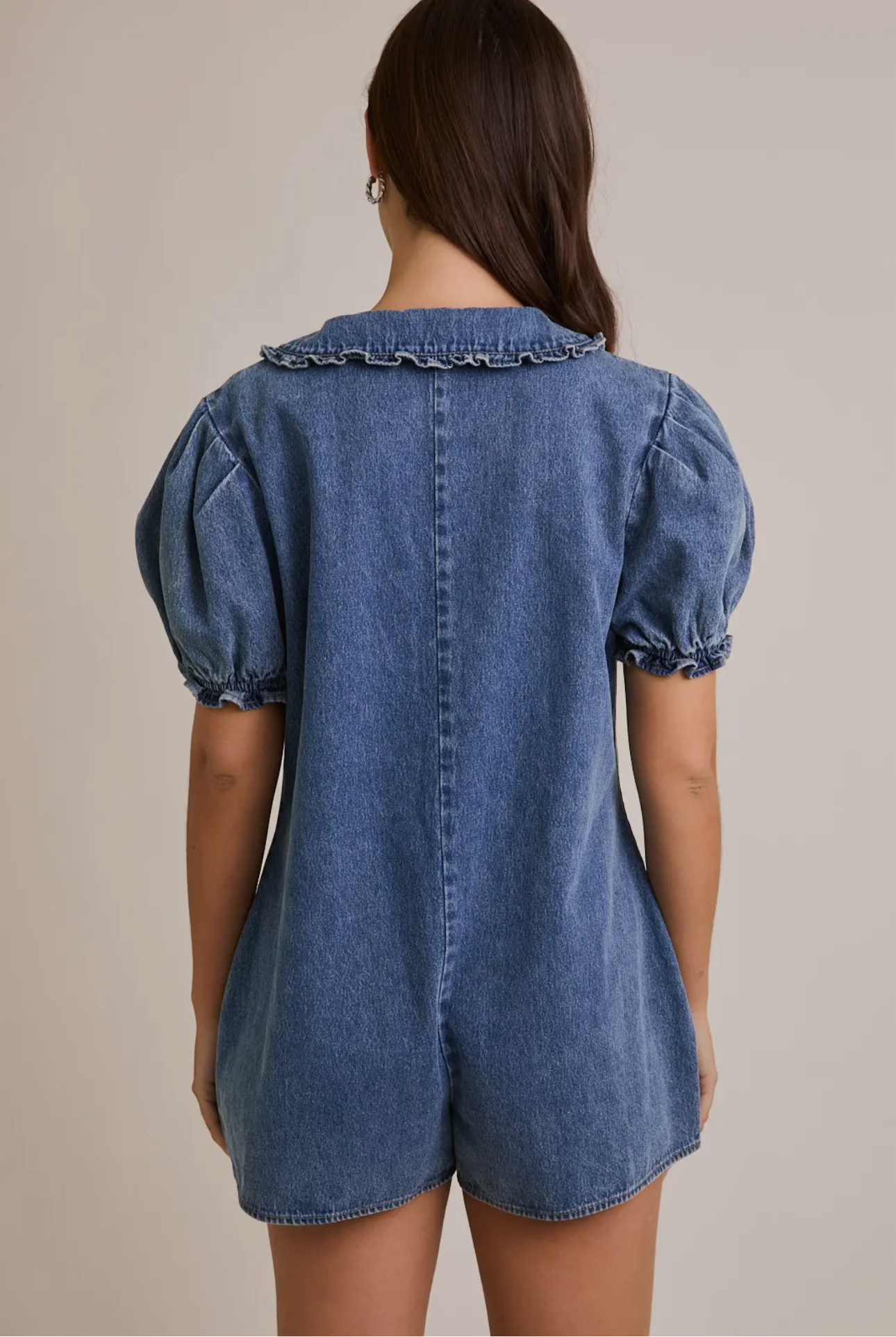 Grace Denim Romper