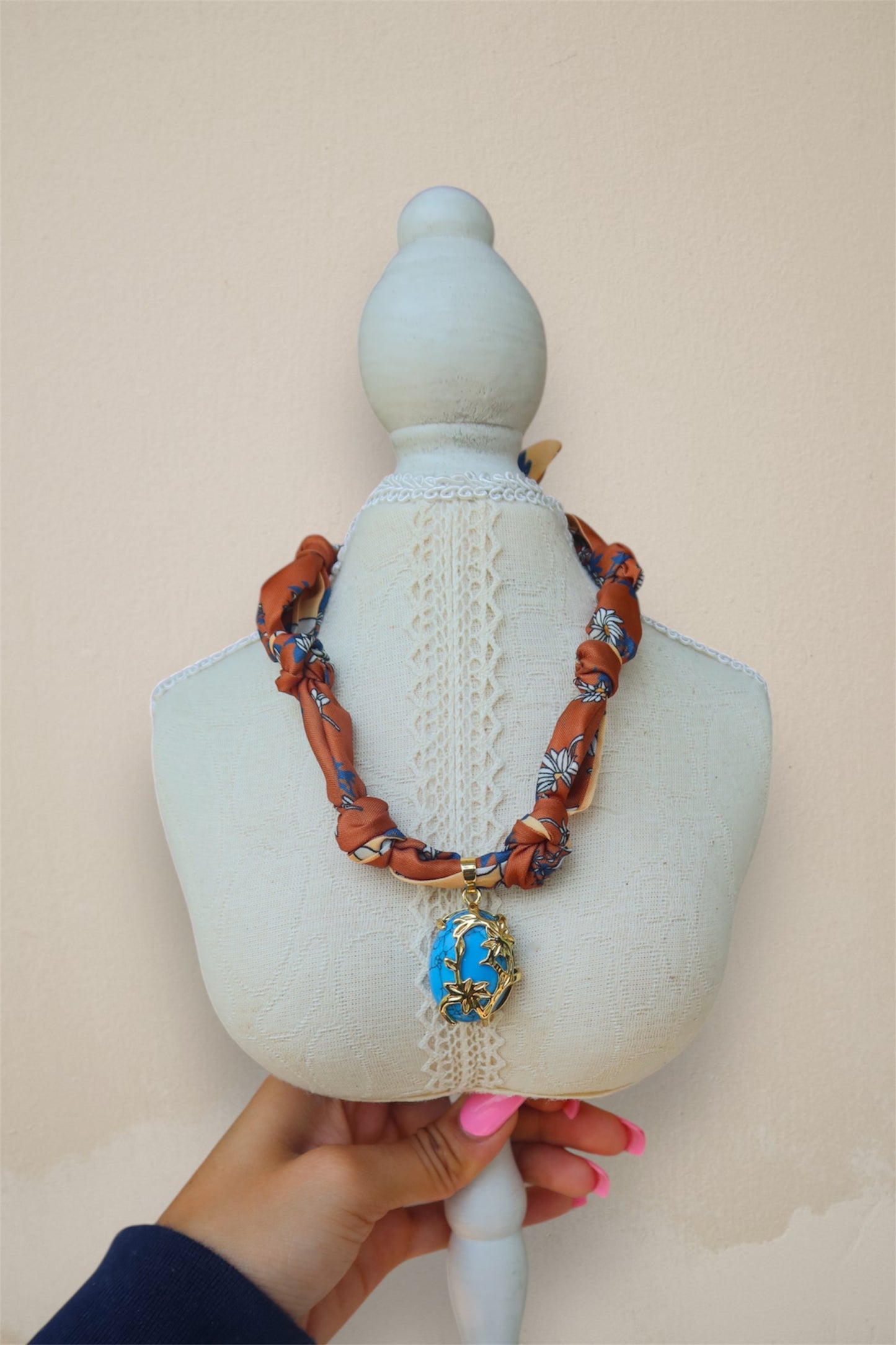 Scarf Charm Necklace