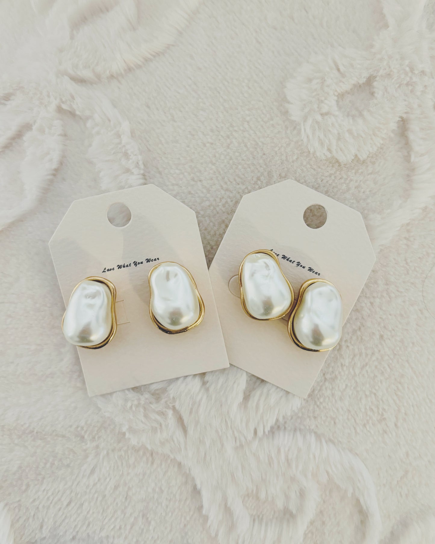 Chunky Pearl Studs