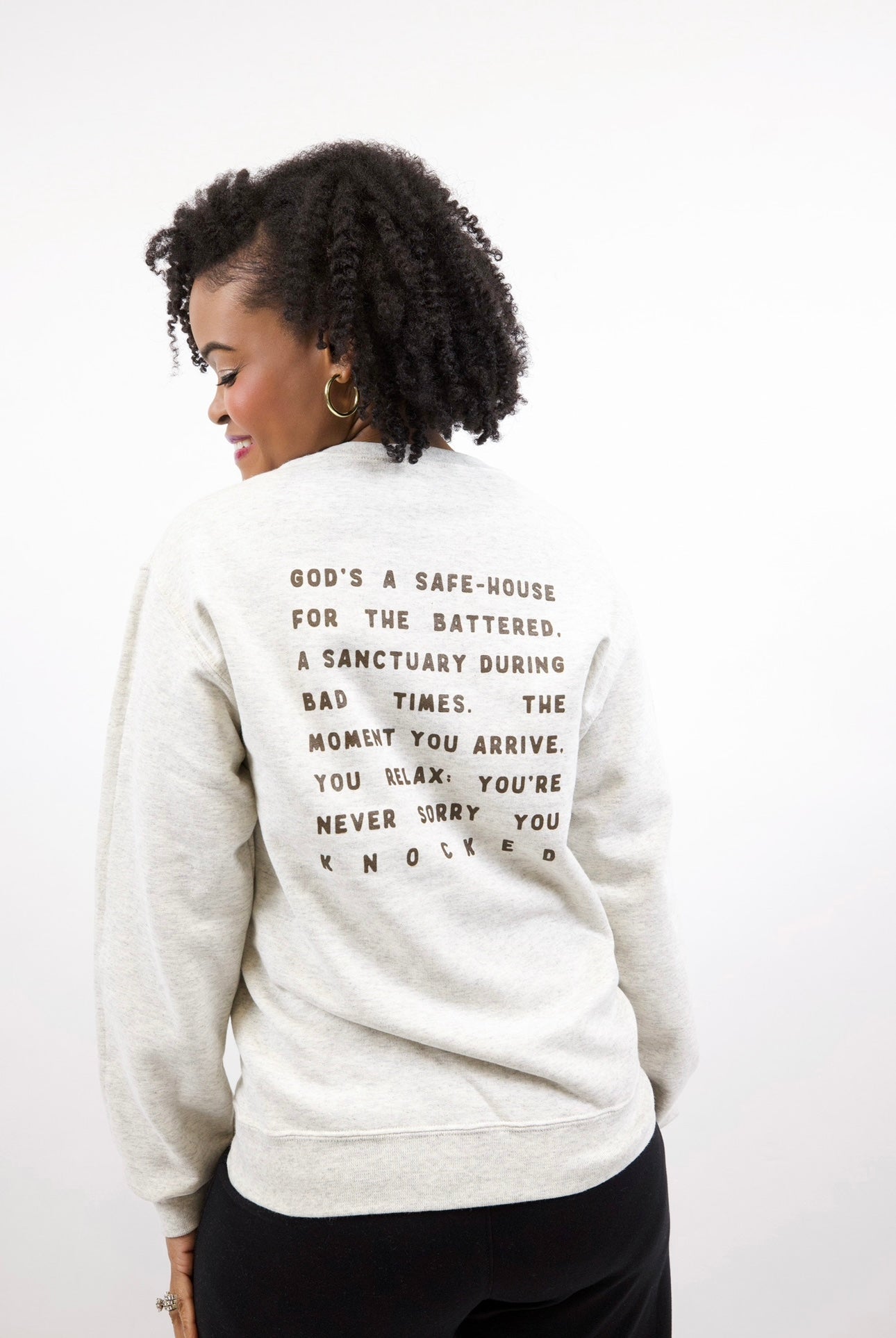 He is my refuge sweatshirt