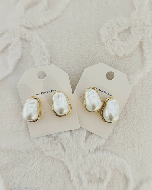 Chunky Pearl Studs