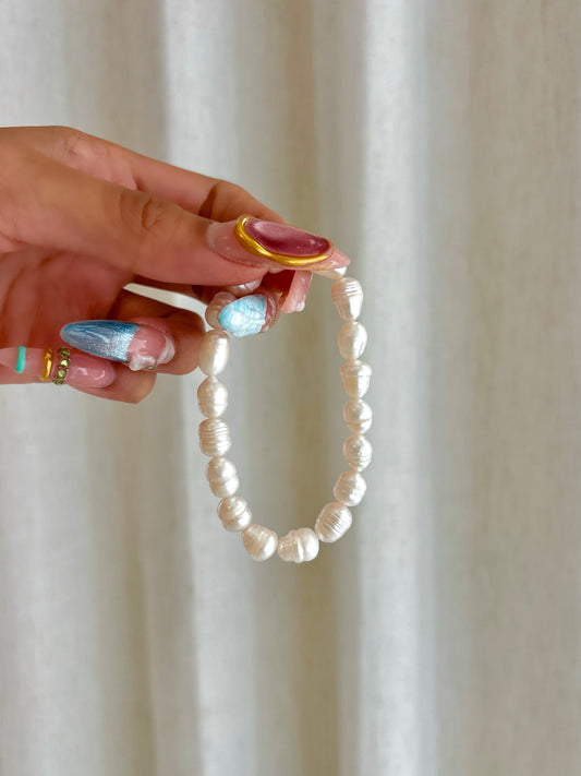 Freshwater Pearl Stretchy Bracelet